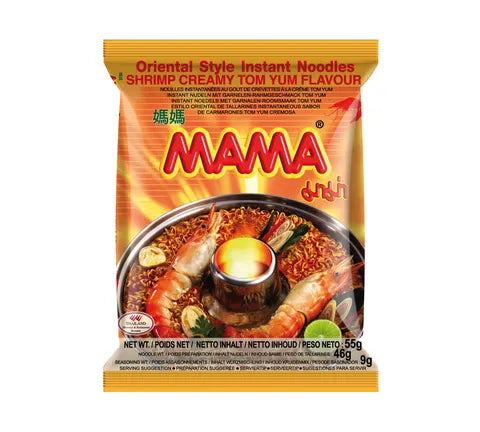 Mama Shrimp Creamy Tom Yum Flavour Instant Noodles (55 gr)