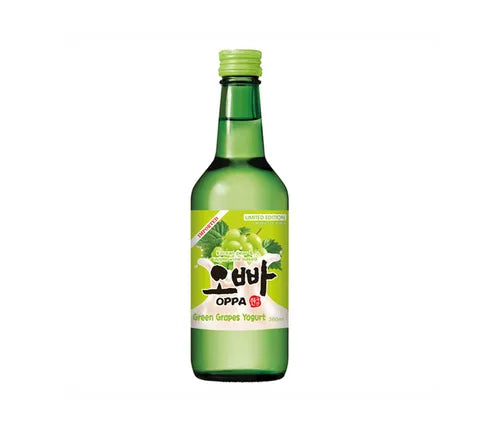 Oppa Soju Green Grape Yogurt Flavour (Limited Edition) (360 ml)