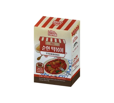 Pro-Bunsik Spicy Tteokbokki Kit (2 Servings) (343 gr)