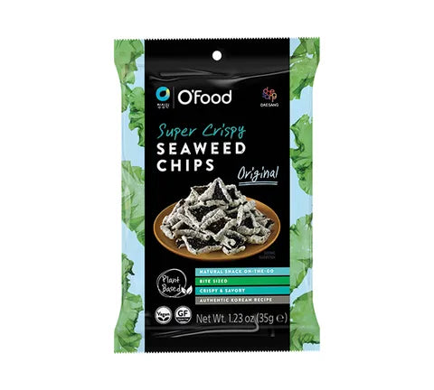 Chung Jung One Super Crispy Seaweed Chips Original Flavour (Plant Based) (35 gr)