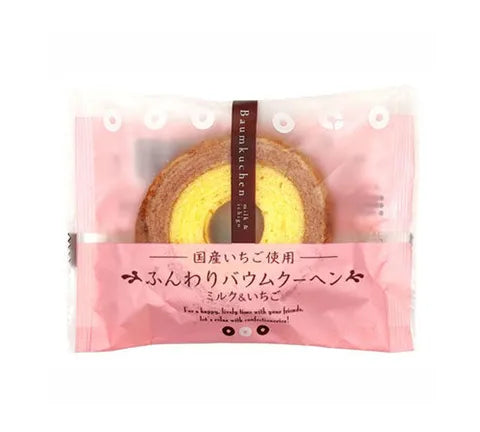 Taiyo Mini Baumkuchen 딸기 및 우유 맛 (60 gr)