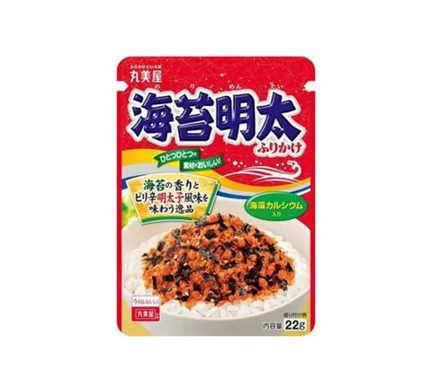 Marumiya Tarako Furikake Rice Seasoning with Nori Seaweed & Spicy Cod Roe (28 gr)