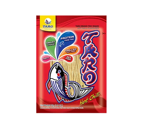 Taro Fish Snack - Hot Chilli -smaak (52 gr)