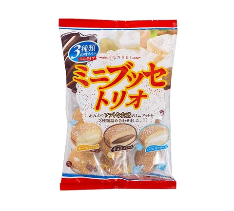 Tenkei Dorayaki Mini 's -Mixxed Flavors (12 pcs) (140 gr)