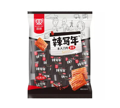 Shuang-Jiao Vegetarian Spicy Snack Strips (250 gr)