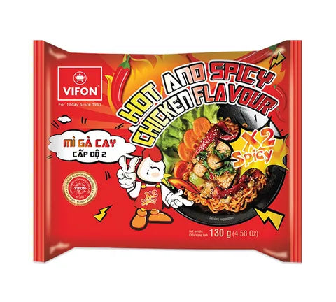 Vifon Hot & Spicy Chicken Flavor 2X Spicy (130 gr)