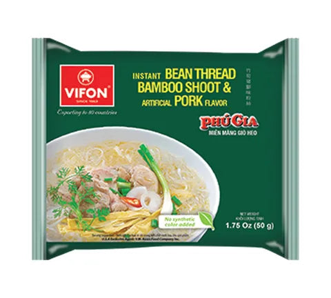 VIFON 인스턴트 콩 위협 대나무 촬영 및 돼지 고기 맛 (50 gr)