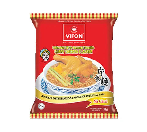 Vifon Oriental Style Instant-Nudeln mit Curry-Hühnergeschmack (70 gr)
