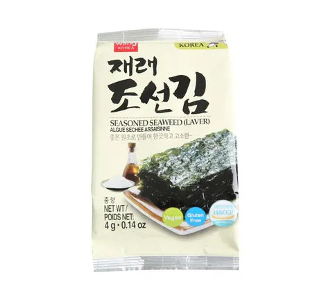 Wang gekruid laver zeewier met sesam - multi pack (8 x 4 gr)