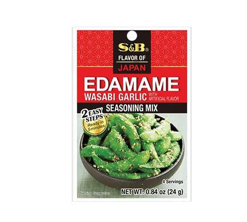 S&B Wasabi Garlic - Edamame Seasoning Mix (24 gr)