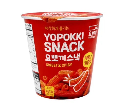 Jonge poong yopokki snack - zoete en pittige smaak (50 gr)