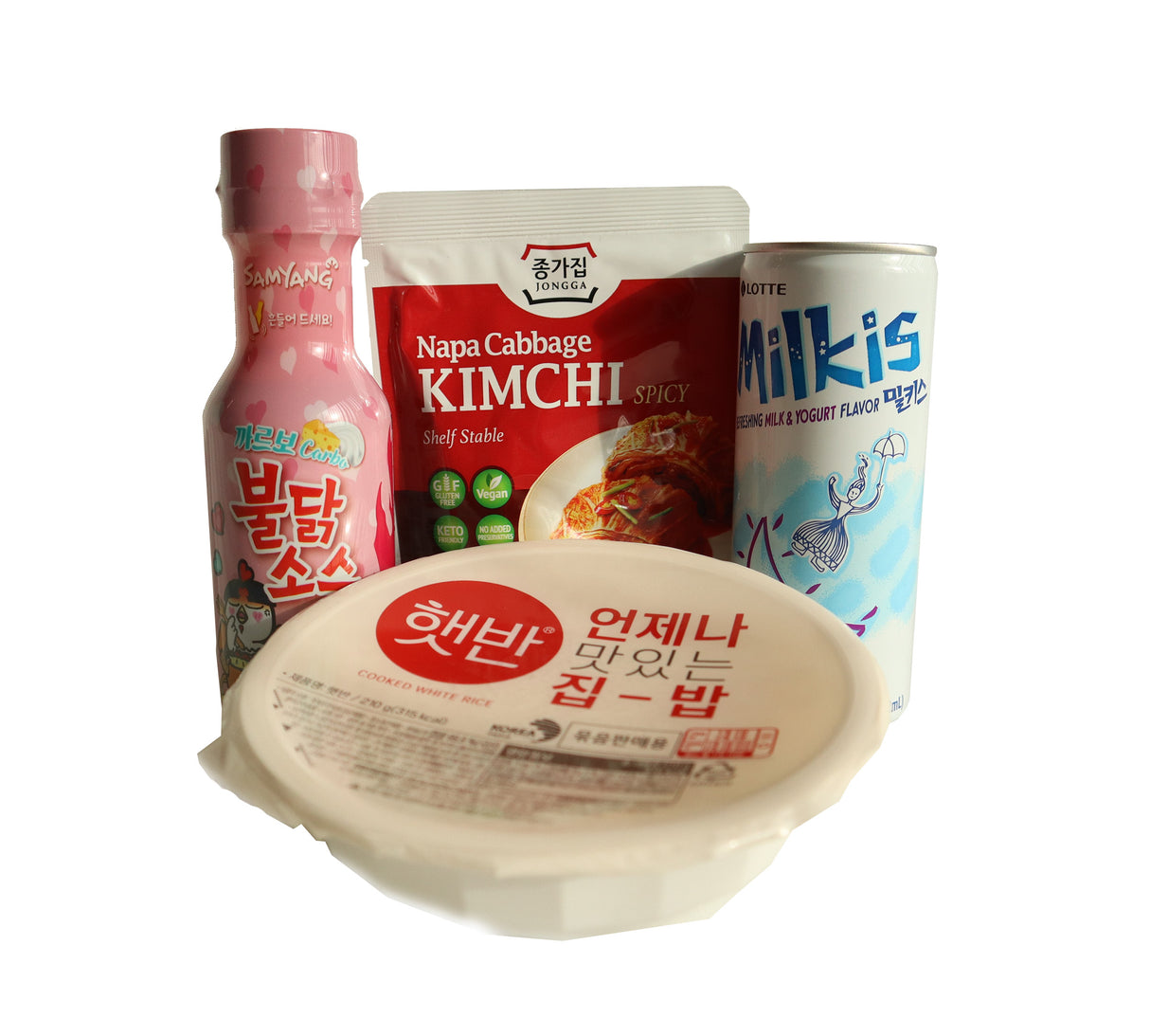 DIY 키트 -Samyang Buldak 튀김 쌀과 Carbonara 맛